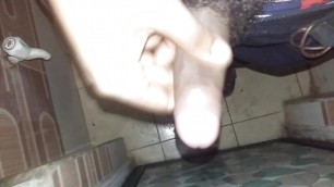 Watch Indian thick cock getting ready to fuck in bathroom