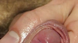 Hump and Jerk the Foreskin to Cum, Close Up