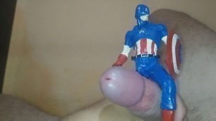 I couldn't take it and had to put Captain America on my dick to get it to harden