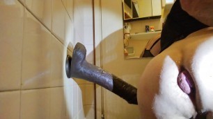 Sissy boy fuck with big dildo