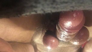 Cum Close Up, Separated Squeezed Balls