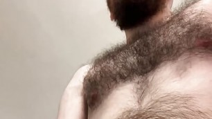 POV: Charles Dickenballs jerks his hairy uncut cock in your face and then cums in your eye