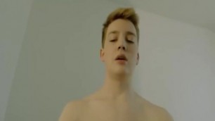 Blonde Boy Playing with his Ass and Dick