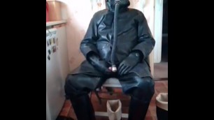 Sunday in Rubber with Piss, Cum Licking and Wanking.