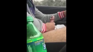 Straight Arab with Huge Dick Jerks off in Car