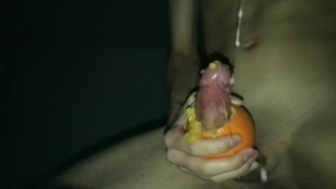 Extreme Orange Cumshot