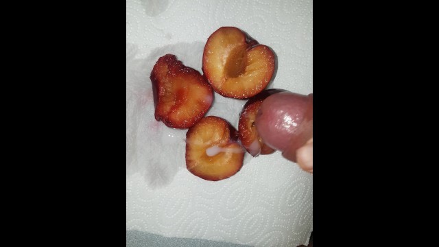 Eat own Cum from Plum