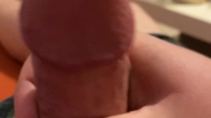 Mushroom cock head masturbation with cumshot