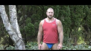 Very Hairy Beefy Mature Muscle Bear - Short Vid