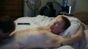 Furry Ginger getting Serviced ( Blowjob & Cum )