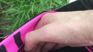 FTM TransMan Masturbate in Public Park Outdoor