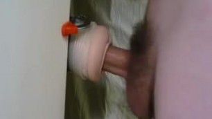 cock twitching with orgasm in fleshlight