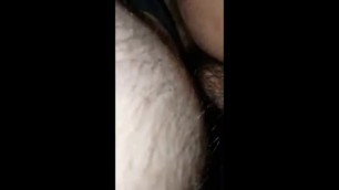 POV hairy chub bottom getting fucked not by daddy in hallway