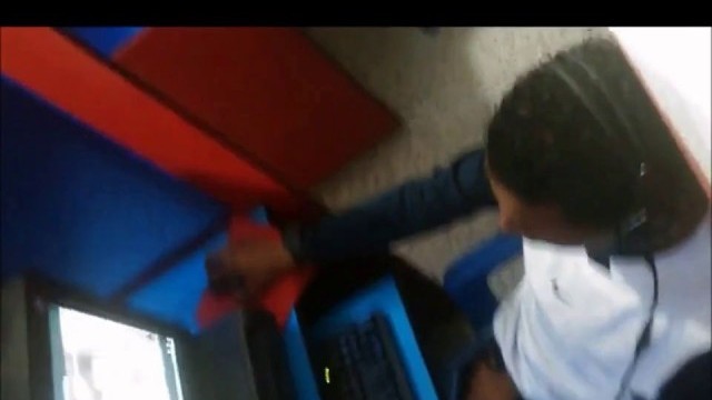 Str8 spy guy cum in his hand in cyber cafe