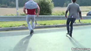 Muscular Studs Fuck in The Grassy Field&excl;