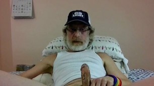 JerkinDad14 - Gay Step Dad Shows Off His Masturbation Technique & Ejaculates His Big Dick While You Watch