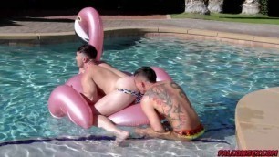 Michael Boston and Vincent OReilly fuck under the hot sun