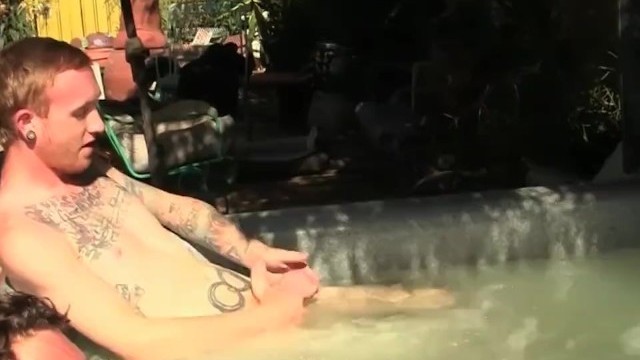 Ginger Emo Chilling in Jacuzzi Before Masturbationgay