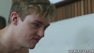 Skinny Twink Jack Bailey seduces his stepdaddy, Knox