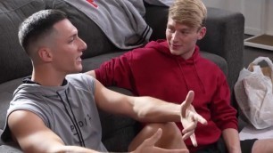 Big Dick Tutor Shows His Twinky Student How to Get Ahead in Schoolgay