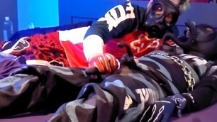 Pup Buster Gets a Milking With Breath Control in Mx Gear and Chainsgay