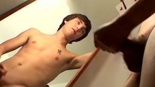 Young Gay Jerks Off His Cock and Jizzesgay