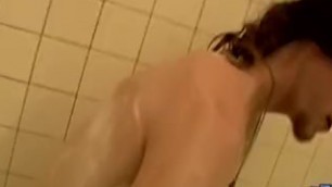 Skinny Shamus Tugging Straight Cock in Bathtub Sologay