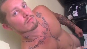 Straight Stud With Sexy Tatts Making His Hard Cock Spray Cumgay